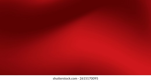 Abstract red gradient background, light and shadow on the backdrop with dimensions, hot tone wall modern