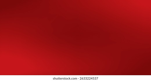 Abstract red gradient background, light and shadow on the backdrop with dimensions, hot tone wall with intense color, horizontal wallpaper.