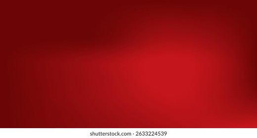 Abstract red gradient background, light and shadow on the backdrop with dimensions, hot tone wall with intense color, horizontal wallpaper.