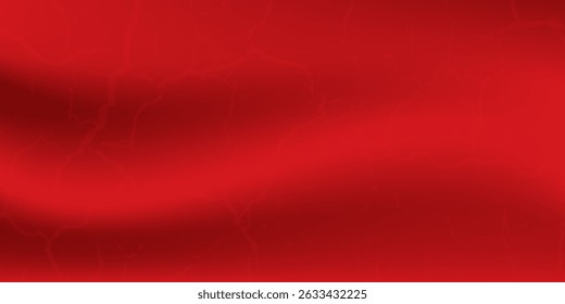 Abstract red gradient background, light and shadow on the backdrop with dimensions, hot tone wall with intense color, horizontal wallpaper.