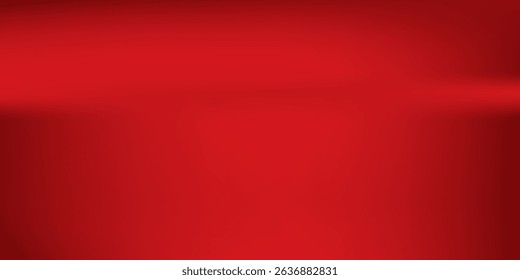 Abstract red gradient background, light and shadow on the backdrop with dimensions, hot tone wall with intense color, horizontal wallpaper.