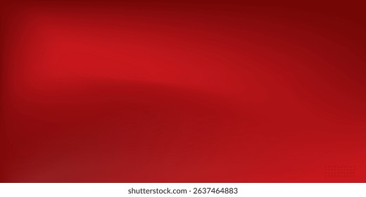 Abstract red gradient background, light and shadow on the backdrop with dimensions, hot tone wall with intense color, horizontal wallpaper.