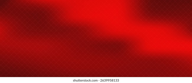 Abstract red gradient background, light and shadow on the backdrop with dimensions, hot tone wall with intense color, horizontal wallpaper.