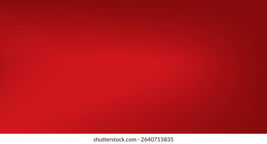 Abstract red gradient background, light and shadow on the backdrop with dimensions, hot tone wall with intense color, horizontal wallpaper.