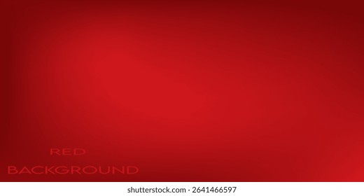 Abstract red gradient background, light and shadow on the backdrop with dimensions, hot tone wall with intense color, horizontal wallpaper.