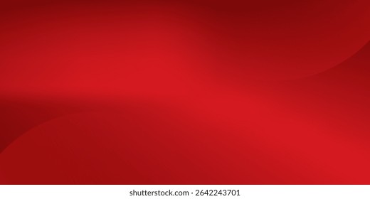 Abstract red gradient background, light and shadow on the backdrop with dimensions, hot tone wall with intense color, horizontal wallpaper.