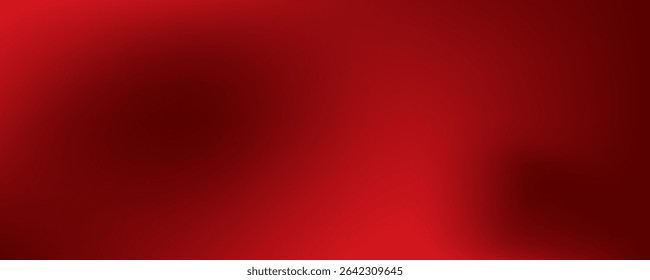 Abstract red gradient background, light and shadow on the backdrop with dimensions, hot tone wall with intense color, horizontal wallpaper.