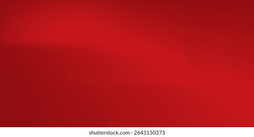 Abstract red gradient background, light and shadow on the backdrop with dimensions, hot tone wall with intense color, horizontal wallpaper.
