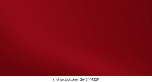 Abstract red gradient background, light and shadow on the backdrop with dimensions, hot tone wall with intense color, horizontal wallpaper.