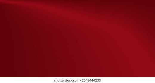 Abstract red gradient background, light and shadow on the backdrop with dimensions, hot tone wall with intense color, horizontal wallpaper.