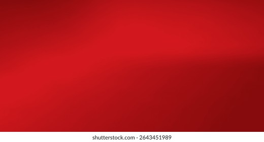 Abstract red gradient background, light and shadow on the backdrop with dimensions, hot tone wall with intense color, horizontal wallpaper.