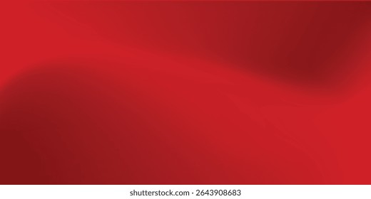 Abstract red gradient background, light and shadow on the backdrop with dimensions, hot tone wall with intense color, horizontal wallpaper.