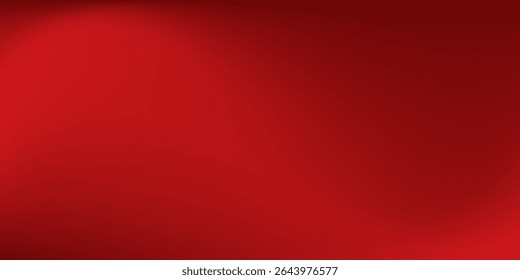 Abstract red gradient background, light and shadow on the backdrop with dimensions, hot tone wall with intense color, horizontal wallpaper.