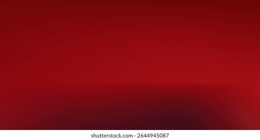 Fundo de gradiente vermelho abstrato, luz e sombra no fundo com dimensões, parede de tom quente com cor intensa, papel de parede horizontal.