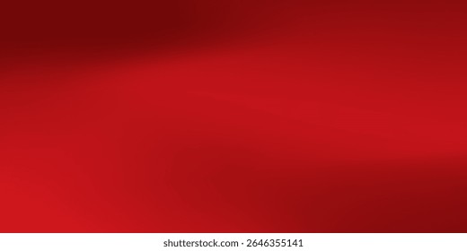 Fundo de gradiente vermelho abstrato, luz e sombra no fundo com dimensões, parede de tom quente com cor intensa, papel de parede horizontal.