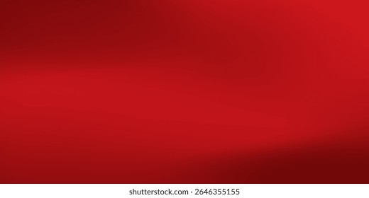 Fundo de gradiente vermelho abstrato, luz e sombra no fundo com dimensões, parede de tom quente com cor intensa, papel de parede horizontal.