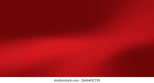 Fundo de gradiente vermelho abstrato, luz e sombra no fundo com dimensões, parede de tom quente com cor intensa, papel de parede horizontal.