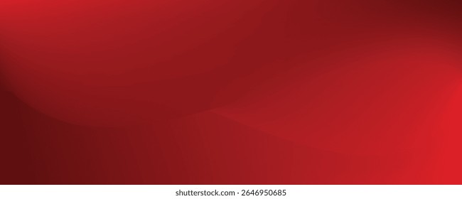 Abstract red gradient background, light and shadow on the backdrop with dimensions, hot tone wall with intense color, horizontal wallpaper.