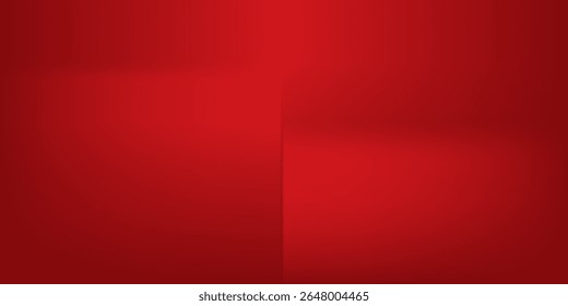 Fundo de gradiente vermelho abstrato, luz e sombra no fundo com dimensões, parede de tom quente com cor intensa, papel de parede horizontal.