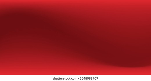 Fundo de gradiente vermelho abstrato, luz e sombra no fundo com dimensões, parede de tom quente com cor intensa, papel de parede horizontal.