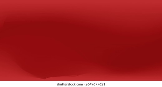 Fundo de gradiente vermelho abstrato, luz e sombra no fundo com dimensões, parede de tom quente com cor intensa, papel de parede horizontal.
