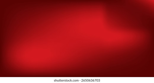 Abstract red gradient background, light and shadow on the backdrop with dimensions, hot tone wall with intense color, horizontal wallpaper.