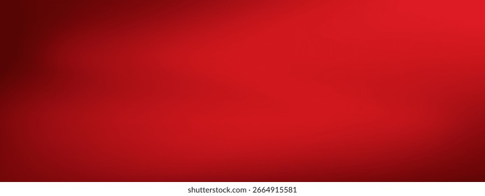 Fundo de gradiente vermelho abstrato, luz e sombra no fundo com dimensões, parede de tom quente com cor intensa, papel de parede horizontal.