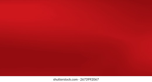Abstract red gradient background, red light and shadow on the backdrop, banner blank concept. Simple luxury red.