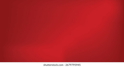 Fundo de gradiente vermelho abstrato, luz e sombra no fundo com dimensões, parede de tom quente com cor intensa, papel de parede horizontal. eps 10 vetor