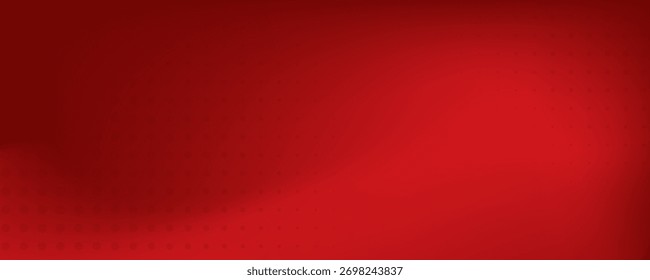 Fundo de gradiente vermelho abstrato, luz e sombra no fundo com dimensões, parede de tom quente com cor intensa, papel de parede horizontal.
