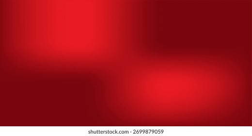 Fundo de gradiente vermelho abstrato, luz e sombra no fundo com dimensões, parede de tom quente com cor intensa, papel de parede horizontal.