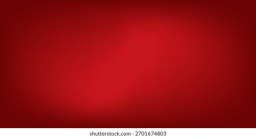 Fundo de gradiente vermelho abstrato, luz e sombra no fundo com dimensões, parede de tom quente com cor intensa, papel de parede horizontal.