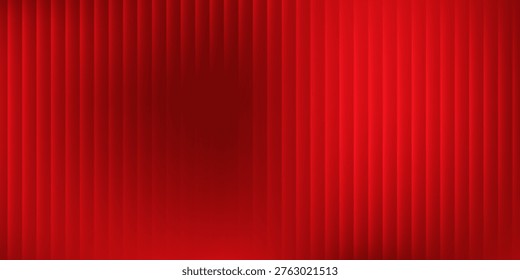 Abstract red gradient background light and shadow on the backdrop with dimensions hot tone wall with intense design abstract simple