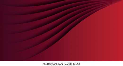 Fundo de gradiente vermelho abstrato. Plano de fundo de sombra branca geométrica mínima