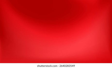 Abstract red gradient background. Scarlet bg with soft lighting effects. Vibrant luxury silk smooth texture. For Christmas, Valentine Day cards and modern branding and packaging. Vector illustration