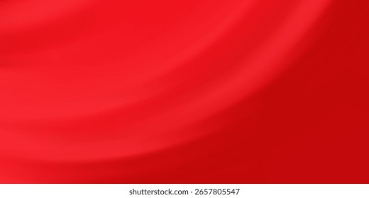 Fundo de gradiente vermelho abstrato. Escarlate bg com efeitos de iluminação suave. Textura lisa vibrante de seda de luxo. eps vetor 10