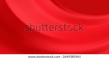 Abstract red gradient background. Scarlet bg with soft lighting effects. Vibrant luxury silk smooth texture. vector eps 10