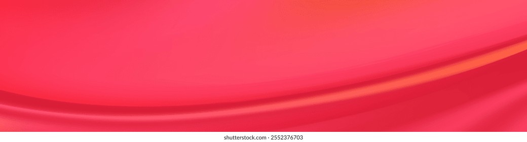 Fundo de gradiente vermelho abstrato, curvas suaves, suave, brilhante,