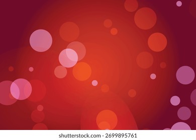 Abstract red gradient background with soft pink and purple bokeh circles and dark curved lines, creating a vibrant, energetic mood.