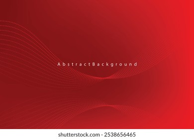 abstract red gradient background with wavy lines