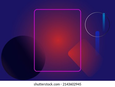 Abstract red gradient black background with geometric vector illustration texture on banner horizontal decorative elements for backdrop design.
