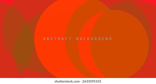 Abstract red gradient circles background. Modern simple overlap geometric pattern creative design. Minimal red curve shapes texture element. Suit for cover, poster, website, banner, presentation