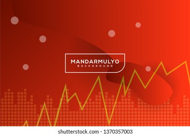abstract red gradient curve statistics shapes irregular background landing page wallpaper home screen theme vector illustration eps 10
