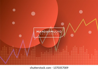 abstract red gradient curve statistics shapes irregular background landing page wallpaper home screen theme vector illustration eps 10