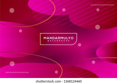 abstract red gradient curve swoosh shapes irregular background landing page wallpaper home screen theme vector illustration eps 10 