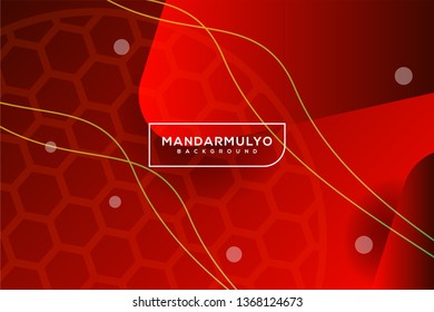 abstract red gradient curve swoosh shapes irregular background landing page wallpaper home screen theme vector illustration eps 10