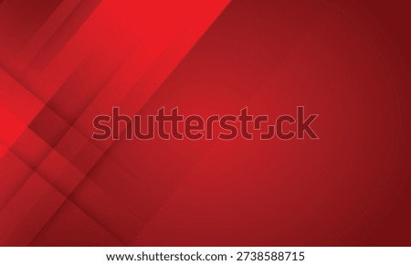 Abstract red gradient diagonal stripes shapes template copy space horizontal banner background