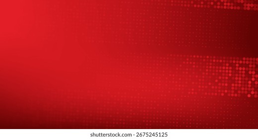 Abstract Red Gradient with Dots. Modern aesthetic theme. Dynamic shapes composition eps 10.