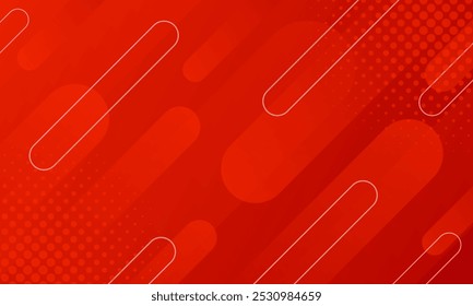 Abstract red gradient dynamic background with halftone, modern wallpapers. Suitable for templates, sale banners, presentations, events, ads, websites, and pages