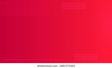 Abstract red gradient geometric background with dots. Header banner. Bright abstract presentation backdrop. Vector illustration